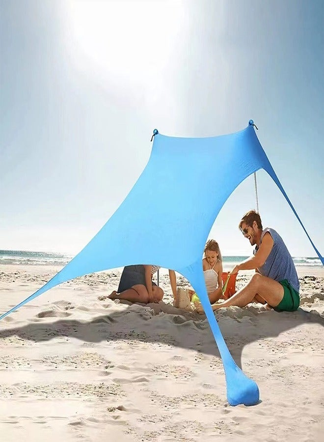 fashionhome Outdoor Portable Lightweight UV Protection Canopy Beach Tent - Image 2