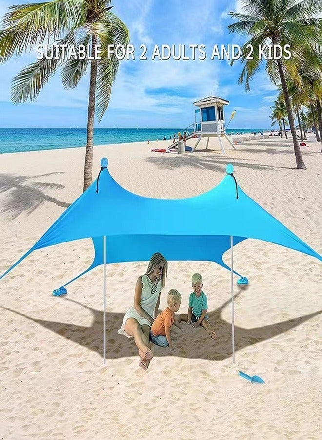 fashionhome Outdoor Portable Lightweight UV Protection Canopy Beach Tent - Image 1