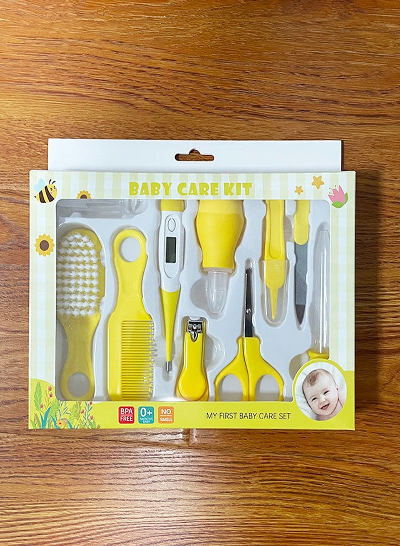 Red Blossom Baby Care 10 Piece Set With Thermometer Yellow 