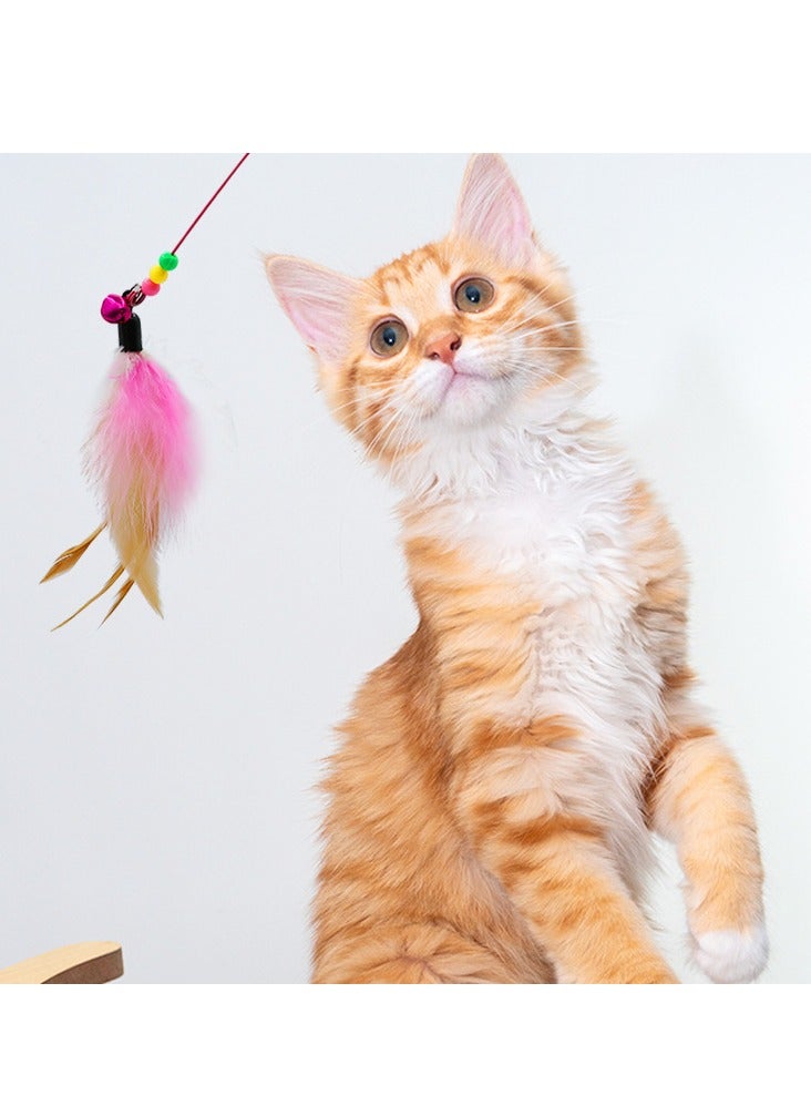 لعبة عصا تشويق بالريشة للقطط بالريشة وسلك تشويق بالريشة - Image 2