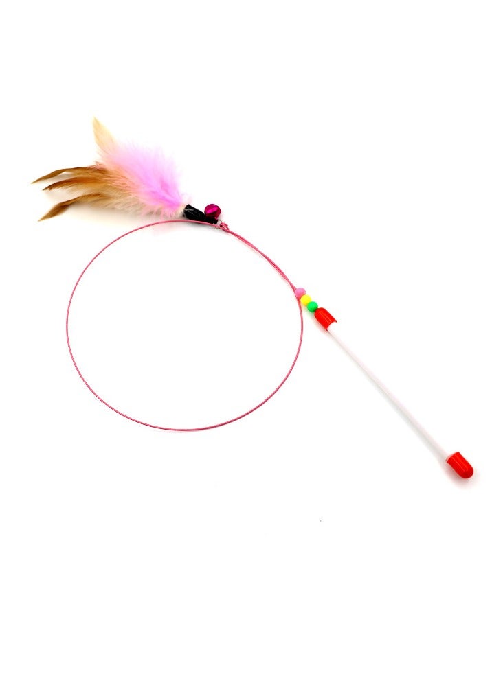 لعبة عصا تشويق بالريشة للقطط بالريشة وسلك تشويق بالريشة - Image 4