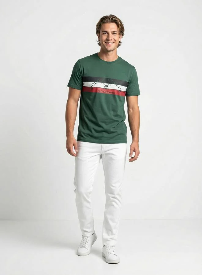 Polo Play Men Graphic Logo Short Sleeve T-Shirt