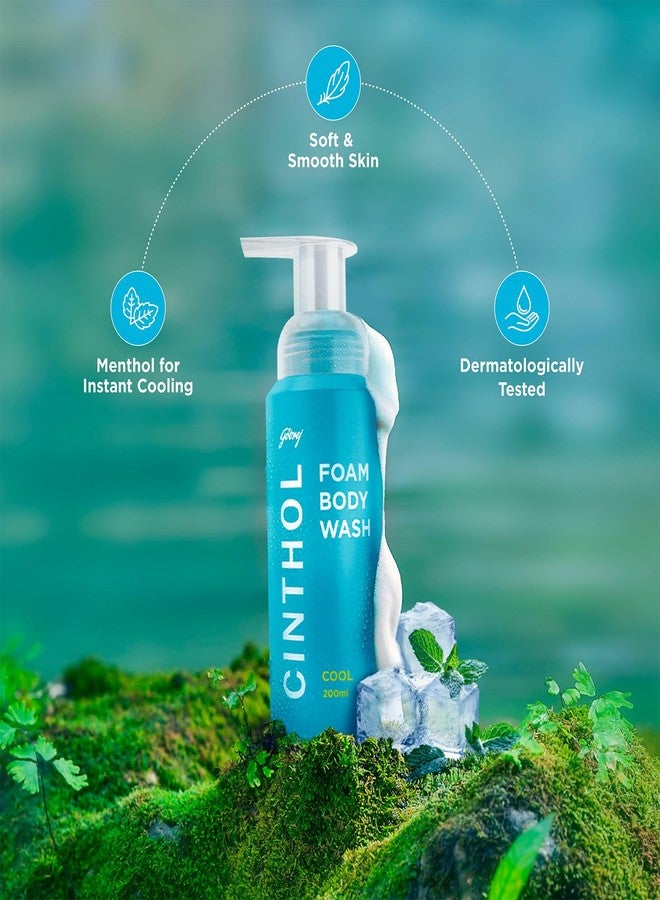 Cinthol Cool Foam Body Wash (800ml) Combo Pack (1 Bottle + 3 Refills) | Unique Foam Formula for Moisturized & Irresistibly Soft Skin | Suitable for All Skin Types - Image 5