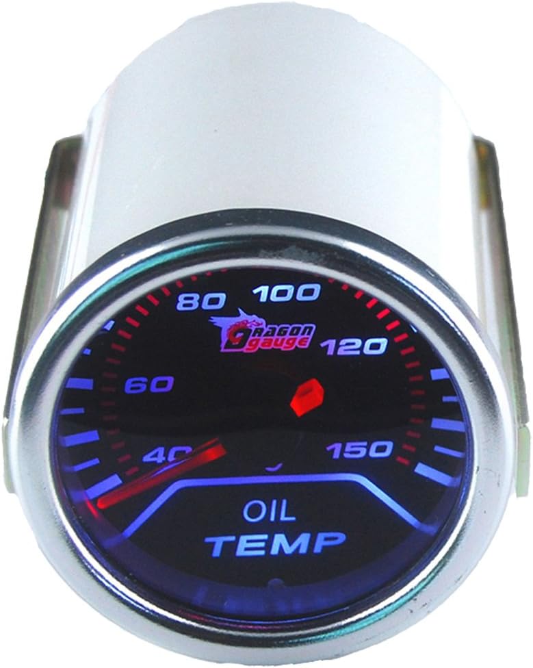 E Support Car 2" 52mm Oil Temp Gauge Meter Temperature Light Automotive - Image 1