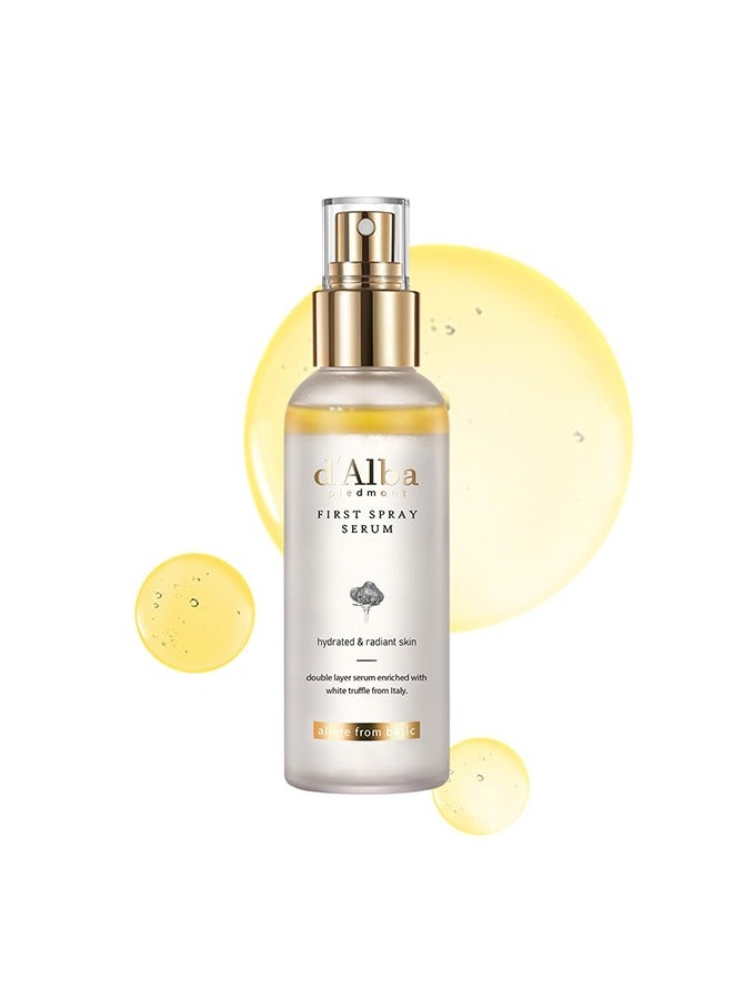d'alba Piedmont First Spray Serum - White Truffle First Spray Serum, Vegan Skin Care, Light-weight Face Moisturizer, Glow Serum for Radiant Skin, Non Comedogenic, All In One Mist, Korean Skin Care - Image 1