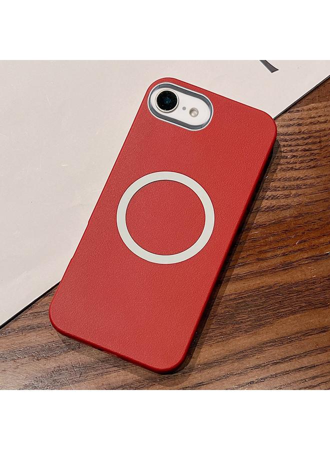 S-TOP Case For iPhone 7 / 8 / SE 2020 2022 Leather Texture Design MagSafe Full Coverage Phone Case - Image 1