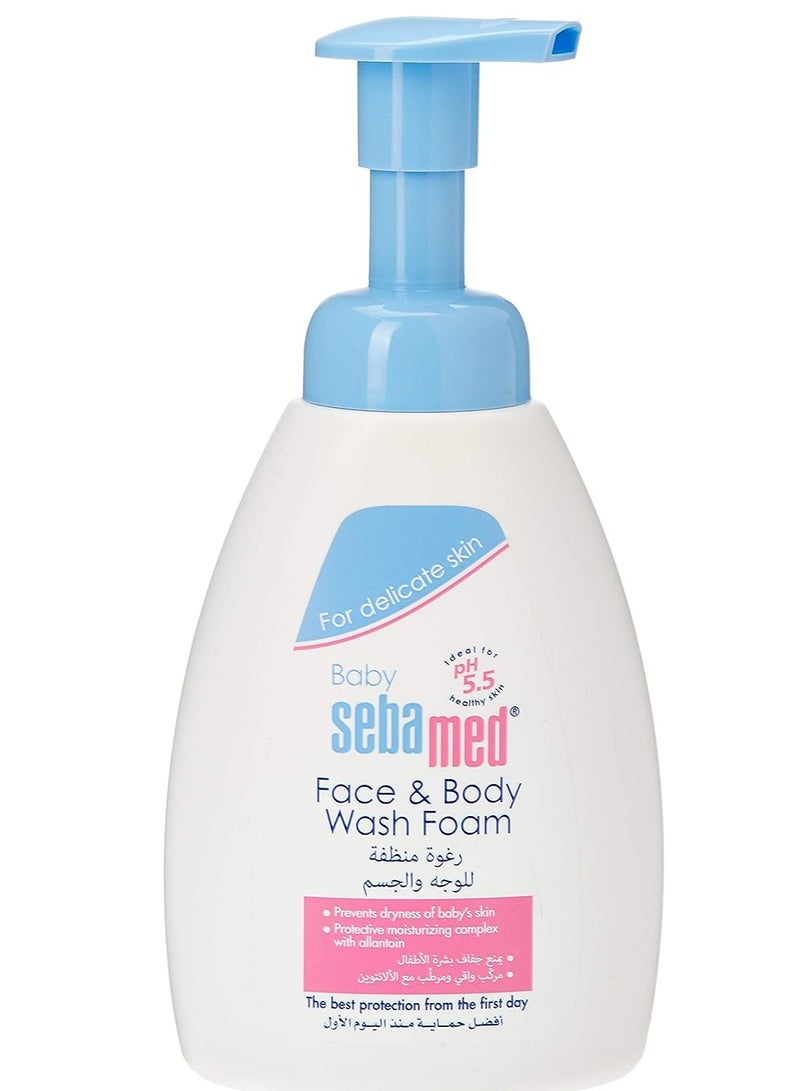 Sebamed Baby Face & Body Wash Foam 400 ML - Image 1