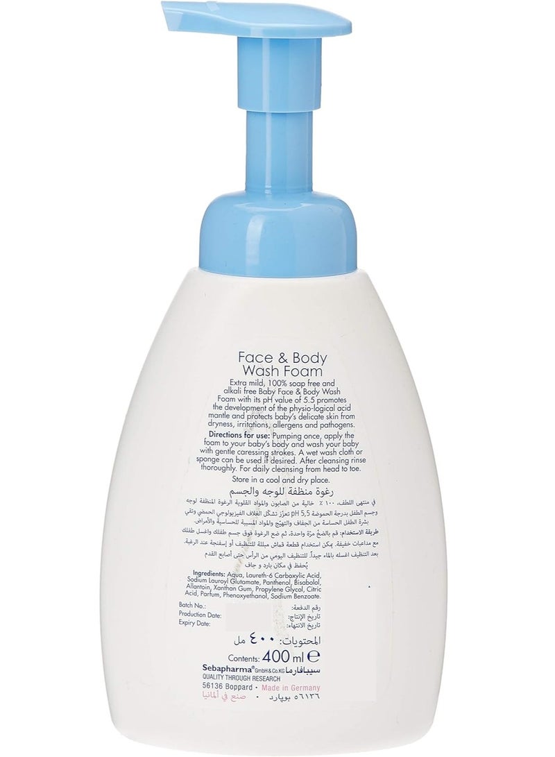Sebamed Baby Face & Body Wash Foam 400 ML - Image 4