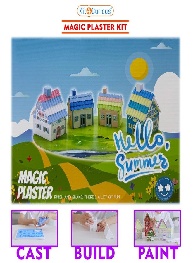 Kit4Curious Architecture Kit - Magic Plaster DIY 3D Puzzle Craft Activity| Cast, Build & Paint Your Own 3D Architecture Model - Image 4
