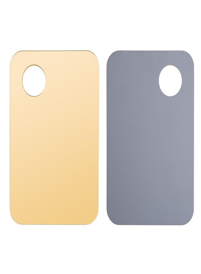 Mcduyant 4 Pcs Makeup Mixing Tray Makeup Palette with Makeup Spatula Makeup Mixing Palette Foundation Palette for Eye Shadow Lipsticks Nail Art Beauty Salon (Gold and Transparent) - Image 5