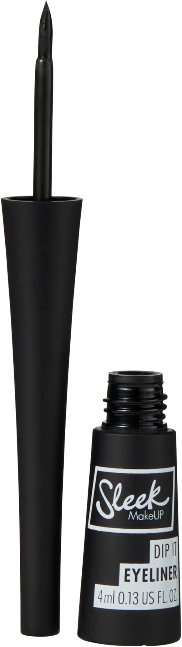 Sleek MakeUP Dip It Liquid Eyeliner Fast Drying Smudge Proof Formula With Easy to Control Felt Tip Black 4ml - Image 2