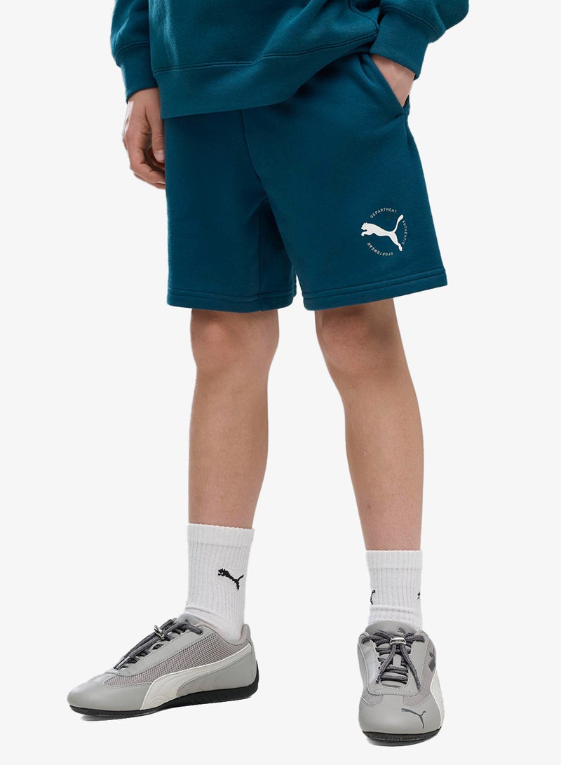 PUMA Youth Graphic Logo Shorts - Image 1