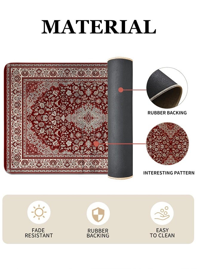2 PCS Kitchen Floor Mats Rugs Set, Cushion Floor Carpet, Waterproof, Oil Resistant and Anti-Fatigue PU Standing Mat for Kitchen, Floor, Office, Sink, Laundry 45*75CM+45*120CM - Image 2