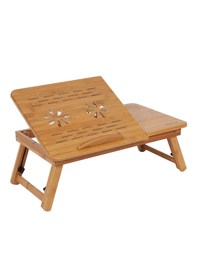 إسكدنيا طاولة للكمبيوتر المحمول قابلة للطي مع مروحتي تبريد بيج