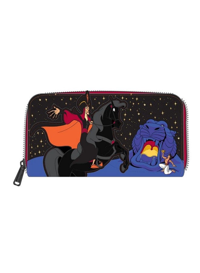 Loungefly Disney Aladdin Jafar Villains Scene Zip Around Wallet Multicolor Medium - Image 1