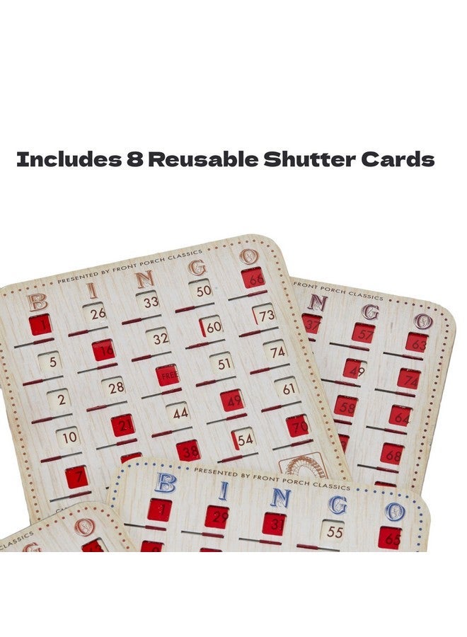 Front Porch Classics State Fair Bingo Deluxe Edition - Craftsmanship for an Authentic Retro-Style Experience - Intergenerational Fun for Friends and Family, 10x11x14 in - Image 4