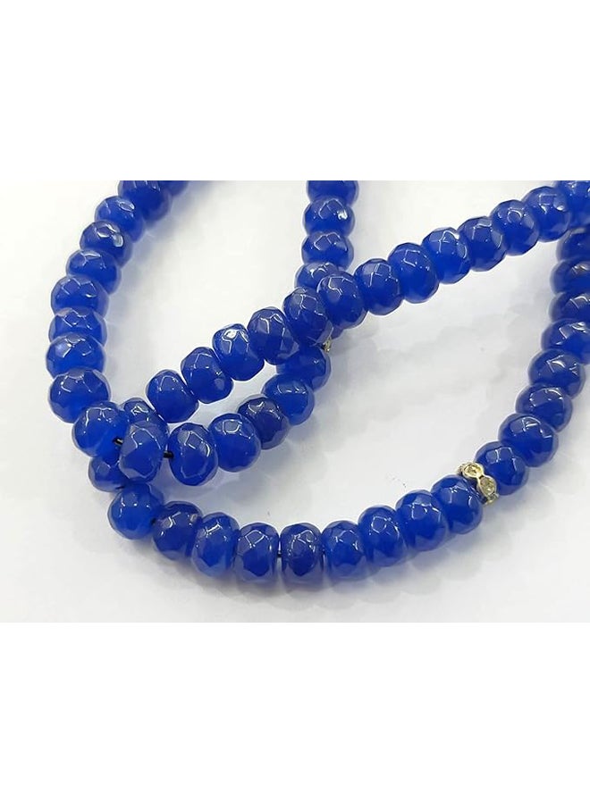 Elegant Natural Blue Jade 99 Beads Rosary - Image 2