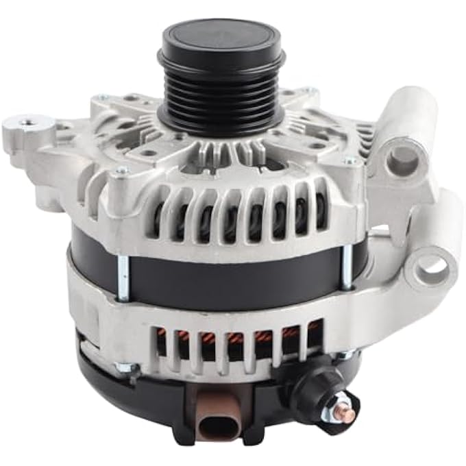 MISIOEK Alternator 12V 175A CW 6-Groove Decoupler Pulley Compatible with 2013-2016 Ford Escape 1.6L, 2017-2019 Escape 1.5L, 2014-2016 Transit Connect 1.6L, Replace 104210-6540 CJ5T10300DB - Image 1