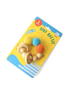 3-In-1 Handmade Wooden & Cloth Crochet Rattle For Babies(0 Months+) | Multicolor | Sensory Toy | Made In India | Play Based Learning - pzsku/Z77E6B2510EBD5FA153C1Z/45/_/1735817618/cb58724e-e662-4432-bf94-34e9f2f2c7b2