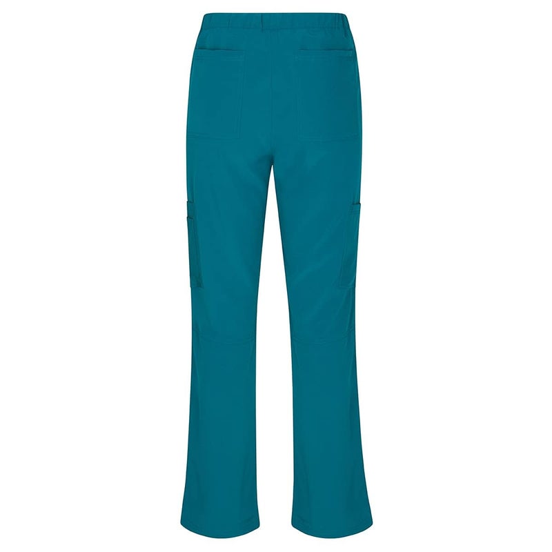 Natural Uniforms طقم قميص بفتحة على شكل حرف V وسروال كارجو للنساء من ناتشورال يونيفورمز (أخضر مائل إلى الأزرق، صغير) - Image 5