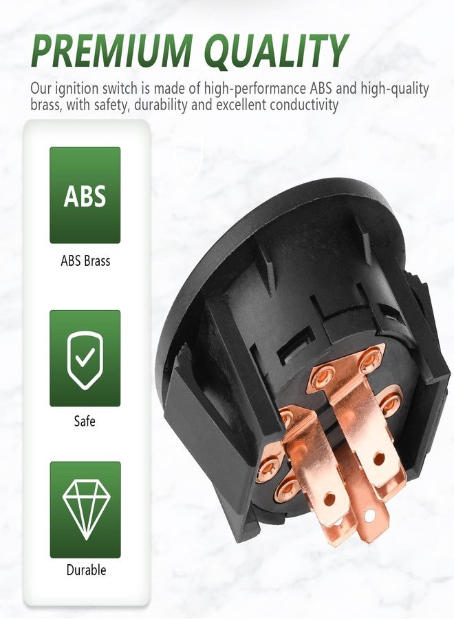 Tecreddy Ignition Switch 3 Postion for ExMark Toro 117-2221 137-4100 Z Master Time Cutter SS ZS Series Titan Lazer Z Quest Next Lazer Z Zoro TurnLawn Mower - Image 4