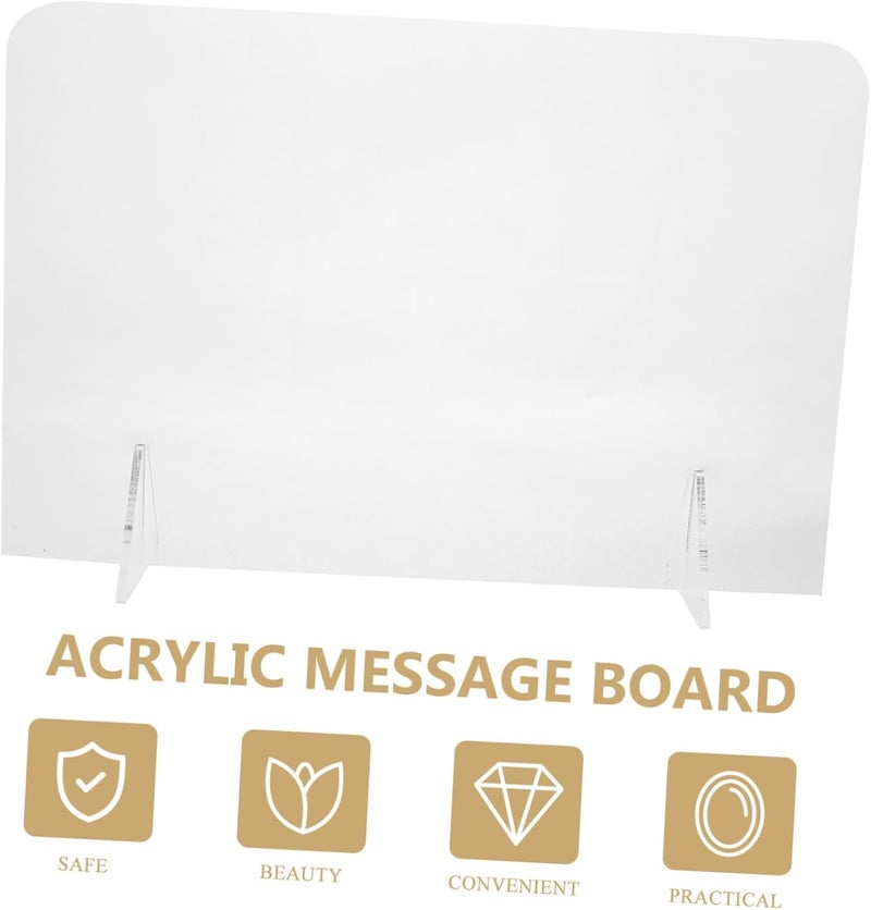 Natural tone color options jojofuny 1Set Acrylic Memo Board with Base Tabletop Writing Board for Home and Office Dry Erase Surface for Notes and Reminders Multi-demand satisfied design Regulated warehouse storage Multi-use upgraded craftsmanship Detachable clean All budget friendly options Fixed & portable compatible Replaceable parts Easy clean surface Multi-price design picks Simple upgraded construction Budget global standard quality Carefully selected solid material Easy assemble alternatives Assorted natural tone picks Diverse operation compatible Diverse requirement fit Adjustable build Rack friendly Modern warehouse management Modern versatile shape Single & bulk use compatible Custom sizing alternatives Varied size selections Cross product combo compatible - Image 5