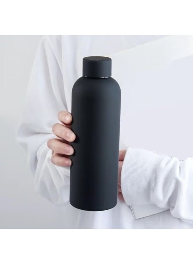 Thermal Water Bottle - Portable Lid Metal Thermal Vacuum Insulated Stainless Steel | Reusable Leak Proof BPA-Free Flask, 500ml, 10 Hours Hot/30 Hours Cold, Double-Walled Design (black) - Image 2