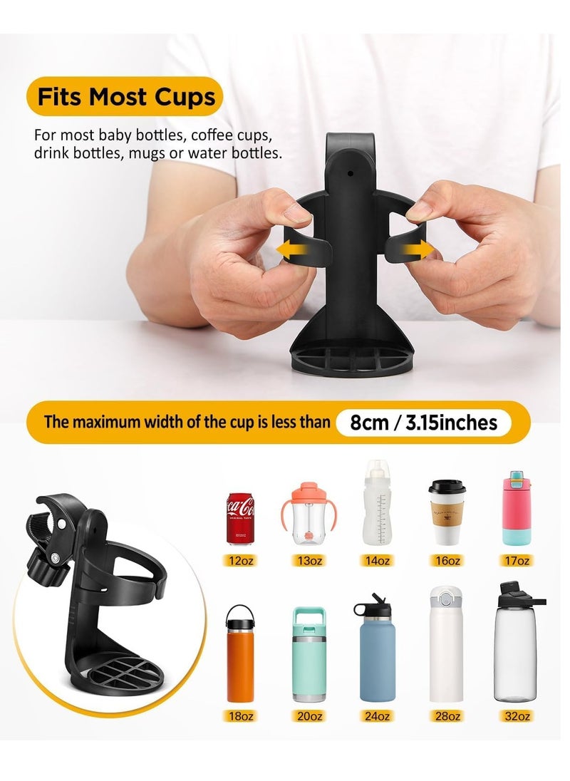 SYOSI - Bike Water Bottle Holder Bike Cup Holder Water Bottle Holders for Bike Universal Drinks Holder for Large Bottles Bike Water Bottle Cages Fits Most Bicycles (2 Packs) - Image 1