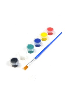 Brille Bee Brille Bee Watercolor Paint Set with Brush 6 Vibrant Colors for Art Crafts Premium NonToxic WaterBased Paints with StandardQuality Brush for Paper Canvas and Mixed Media 