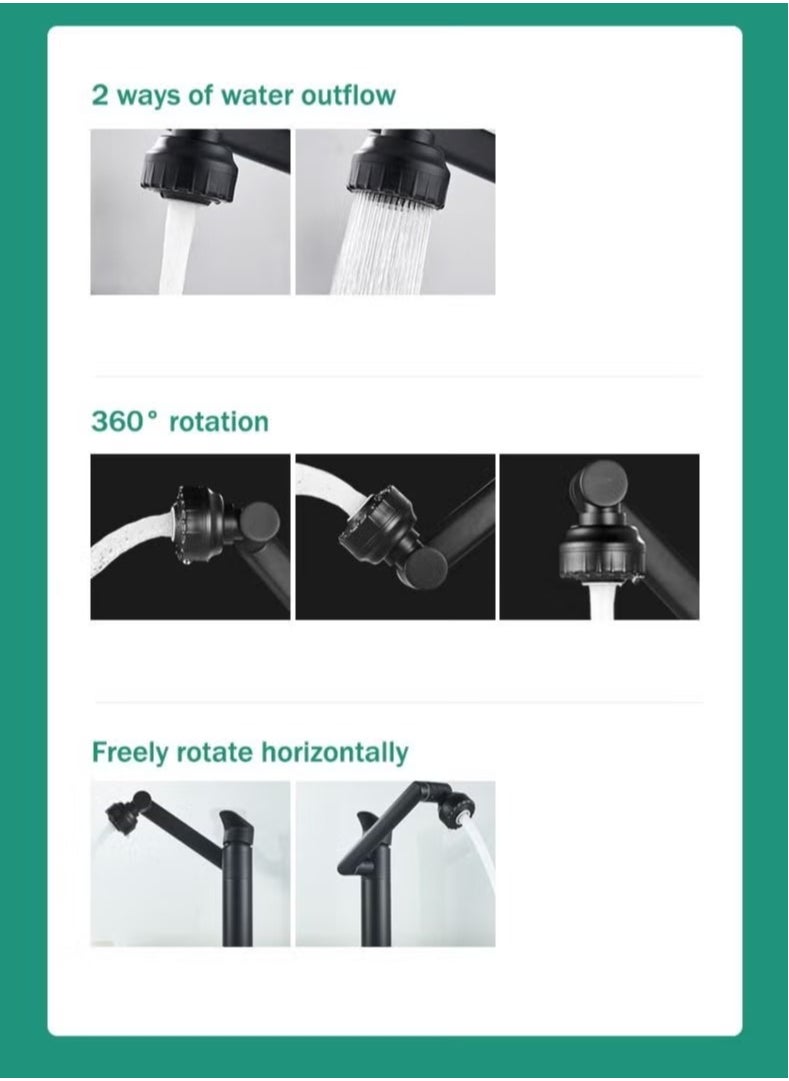 1080° Swivel Kitchen Sink Faucet Bathroom Faucet Mixer Deck Mount Splash Resistant Shower Faucet - pzsku/Z77E71A500A53F7E28200Z/45/_/1708938614/a31c34a5-2daa-415e-97a1-0b6c83637a1c