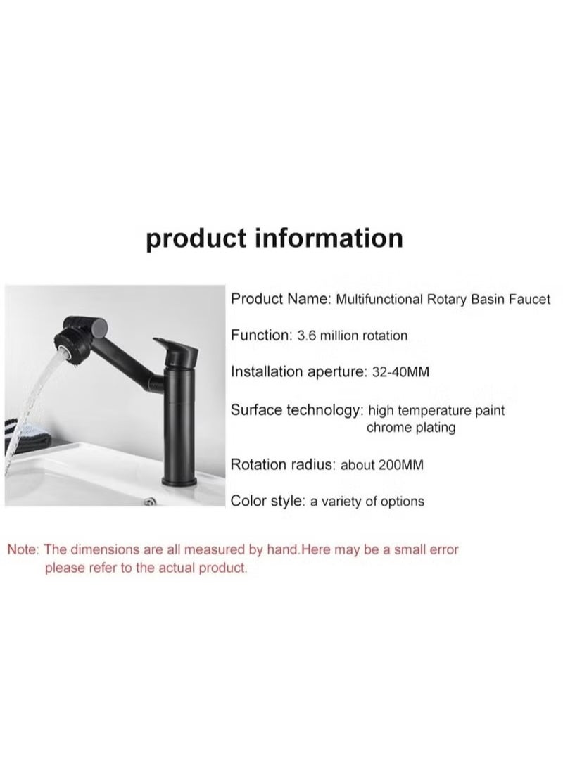 1080° Swivel Kitchen Sink Faucet Bathroom Faucet Mixer Deck Mount Splash Resistant Shower Faucet - pzsku/Z77E71A500A53F7E28200Z/45/_/1708938636/c8217d49-f0f6-4e0c-95b3-2ff226be0f7a