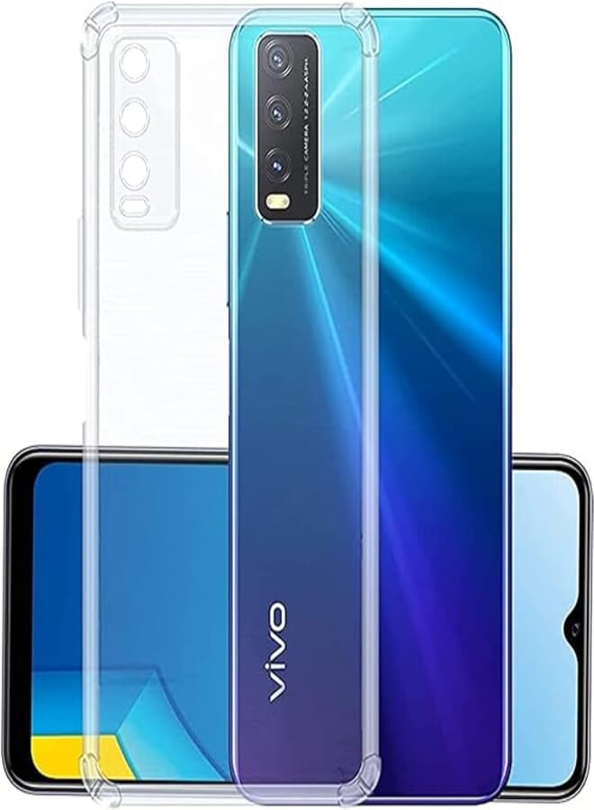 GOLDEN MASK For Vivo Y20 / Vivo Y20i / Vivo Y30 TPU Transparent Case 