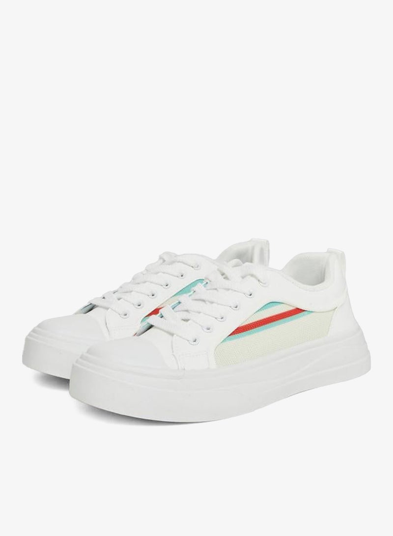Styli Off White Retro Stripe Sneakers - Image 2