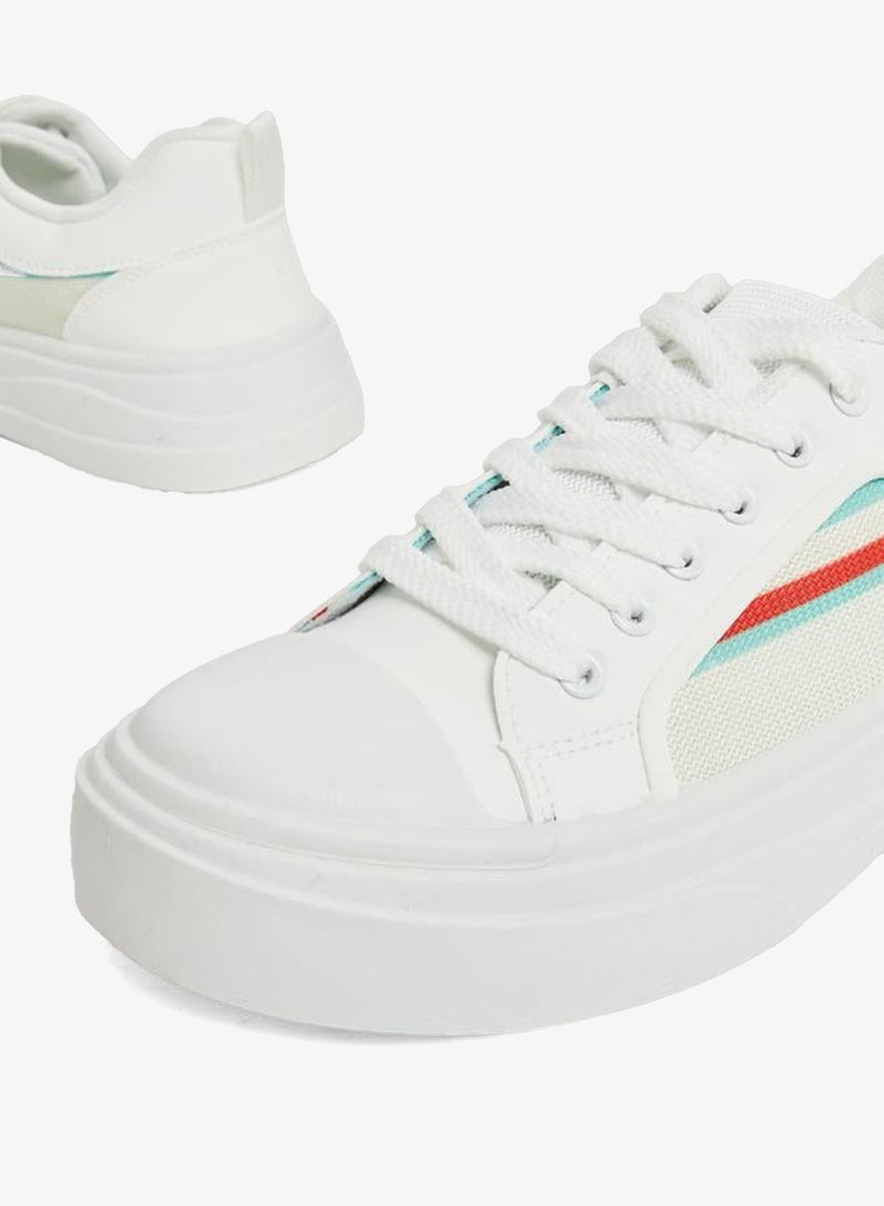 Styli Off White Retro Stripe Sneakers - Image 5
