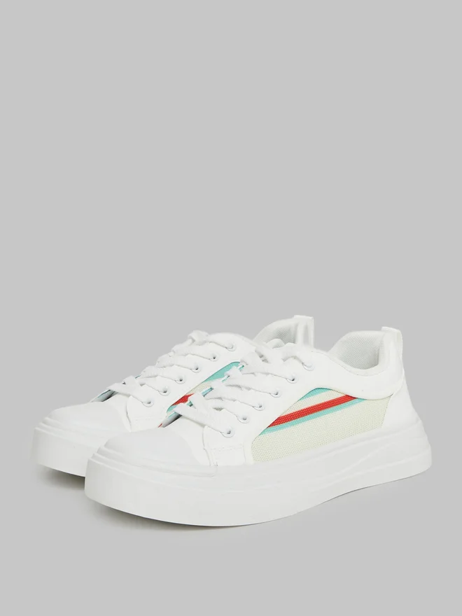 Styli Off White Retro Stripe Sneakers