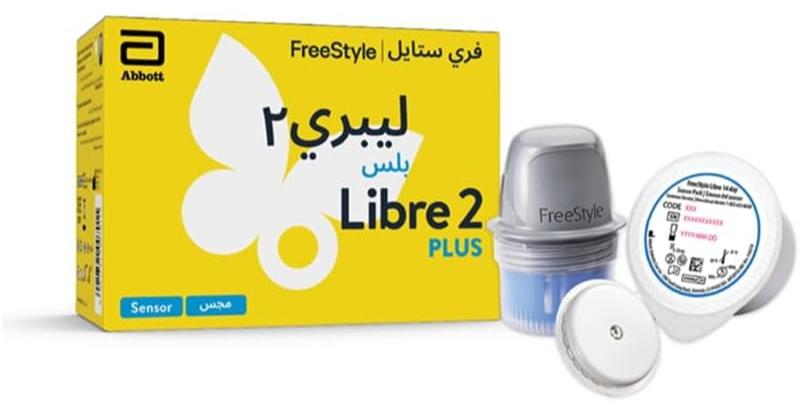 Abbott FreeStyle Libre 2 Plus, Continuous Glucose Monitoring, Smart Sensor for CGM Diabetes Blood Monitoring, Compatible with Smart Devices, 15 Days of Accurate & Needleless Testing, Glucometer Monitor