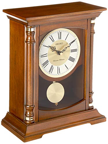 Seiko Baron Mantel Chime Clock,Brown - Image 1