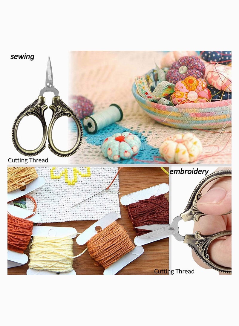 Y&D Sewing Scissors Embroidery Sharp Stainless Steel Tip for Manual Handicraft DIY Tool Arlt Work Needlepoint Crochet Bronze - Image 2
