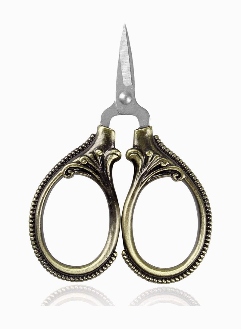 Y&D Sewing Scissors Embroidery Sharp Stainless Steel Tip for Manual Handicraft DIY Tool Arlt Work Needlepoint Crochet Bronze - Image 1