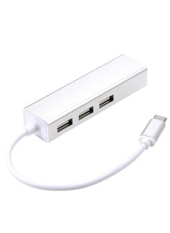 نيبمينينت بطاقة محول موزع شبكة من منفذ USB إلى Type-C أبيض  - Image 2