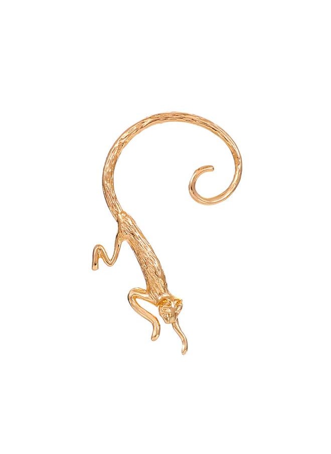 Generic Europe And The United States Hot- Retro Punk Elf Dragon Ear Hanging Single Creative Metal Cat Bat Holeless Ear Bone Clip 