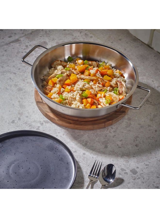 Fissler طقم فاسلر النقي - مقلاة، 9.5 بوصة، من الفولاذ المقاوم للصدأ، صنع في ألمانيا - مناسبة للطبخ بالحث - Image 2