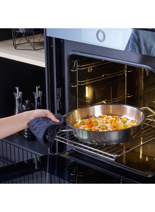 Fissler طقم فاسلر النقي - مقلاة، 9.5 بوصة، من الفولاذ المقاوم للصدأ، صنع في ألمانيا - مناسبة للطبخ بالحث - Image 3