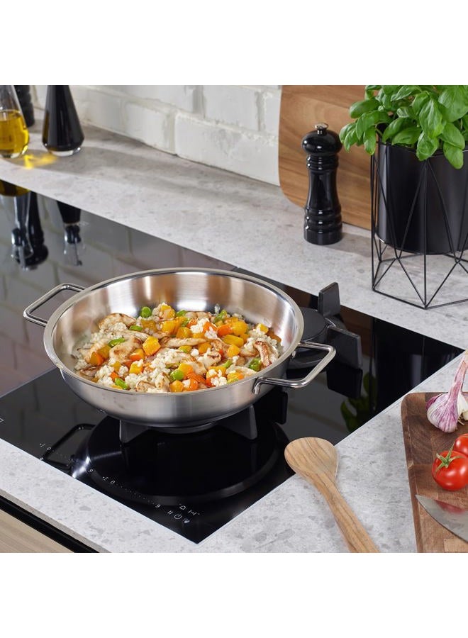 Fissler طقم فاسلر النقي - مقلاة، 9.5 بوصة، من الفولاذ المقاوم للصدأ، صنع في ألمانيا - مناسبة للطبخ بالحث - Image 5