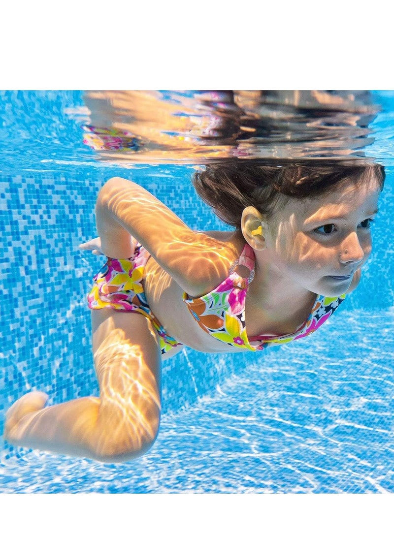 Oasisgalore Silicone Swimming Ear Plugs for Adult Kids, Assorted Colors, 6 Pairs  - Image 4