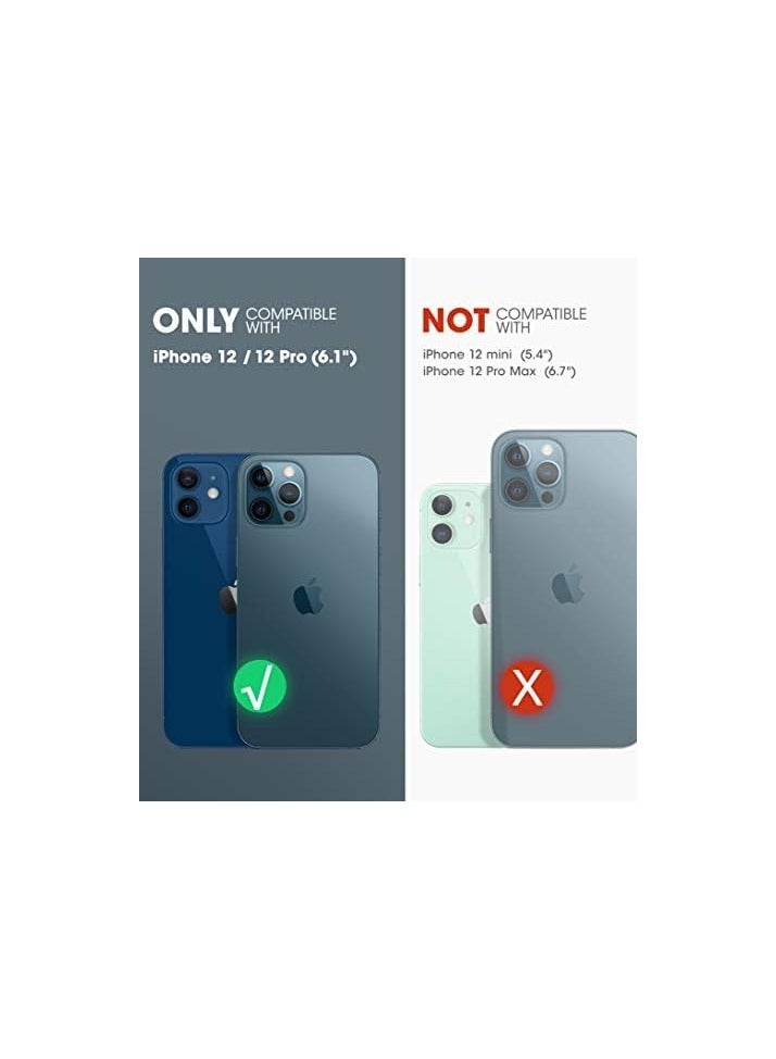 SUPCASE Unicorn Beetle Edge Series Case Designed for iPhone 12 / iPhone 12 Pro (2020 Release) 6.1 Inch, Slim Metal Frame Case with TPU Inner Bumper & Transparen Back (Black) - Image 2