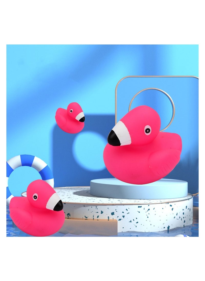 SYOSI - 12 Pcs Bulk Pink Flamingos Bath Toys for Shower Party Favors Decoration - Image 1