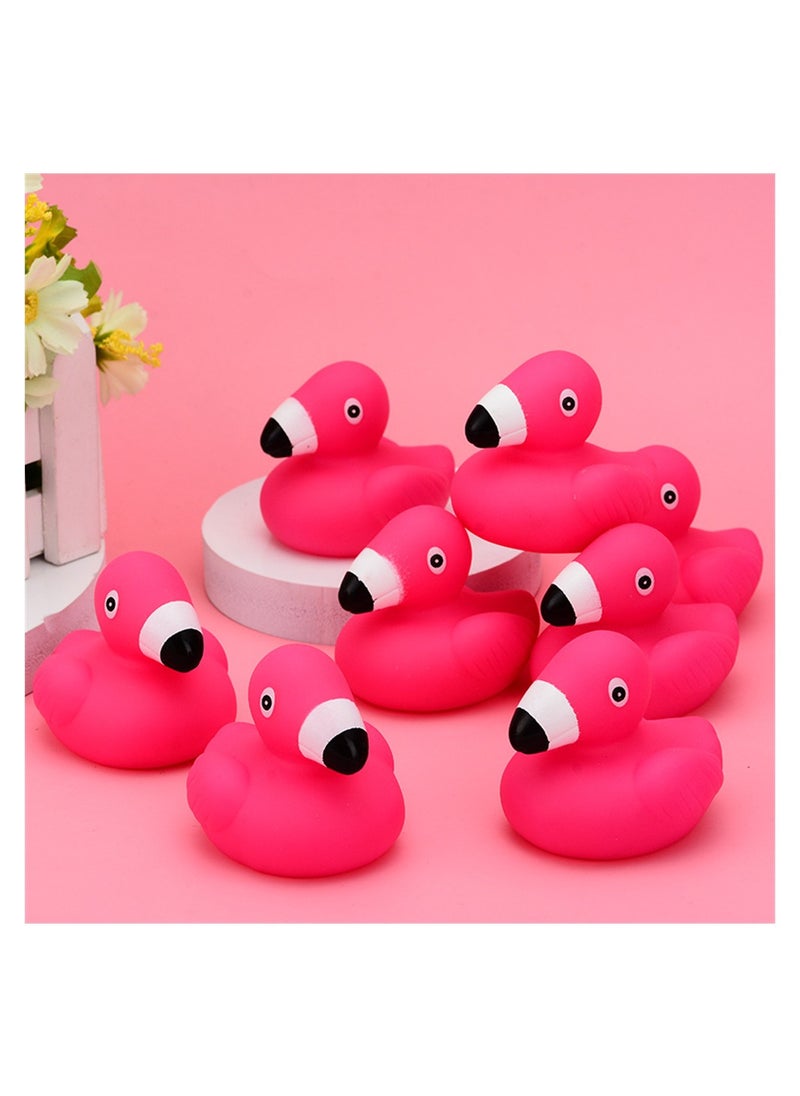 SYOSI - 12 Pcs Bulk Pink Flamingos Bath Toys for Shower Party Favors Decoration - Image 1