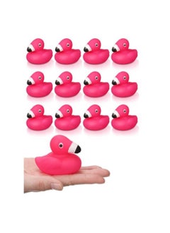 12 Pcs Bulk Pink Flamingos Bath Toys for Shower Party Favors Decoration