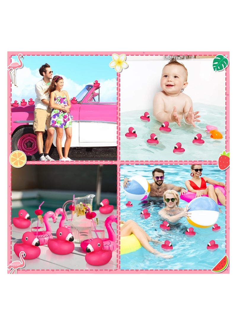 SYOSI - 12 Pcs Bulk Pink Flamingos Bath Toys for Shower Party Favors Decoration - Image 1